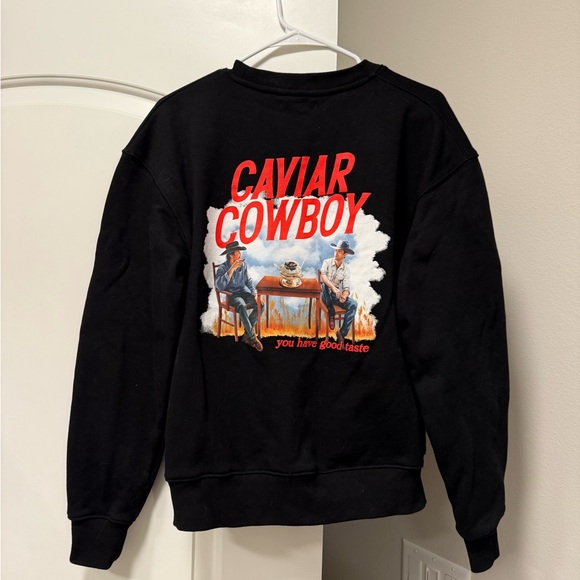 Eleven Eleven Caviar Cowboy Crew in Black - Picture 3 of 9